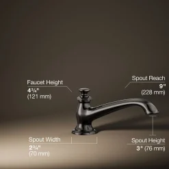 Deck-mount bath spout with flare design^Kohler Sale