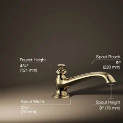 Deck-mount bath spout with flare design^Kohler Sale