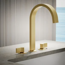 Deck-mount bath spout with Ribbon design^Kohler