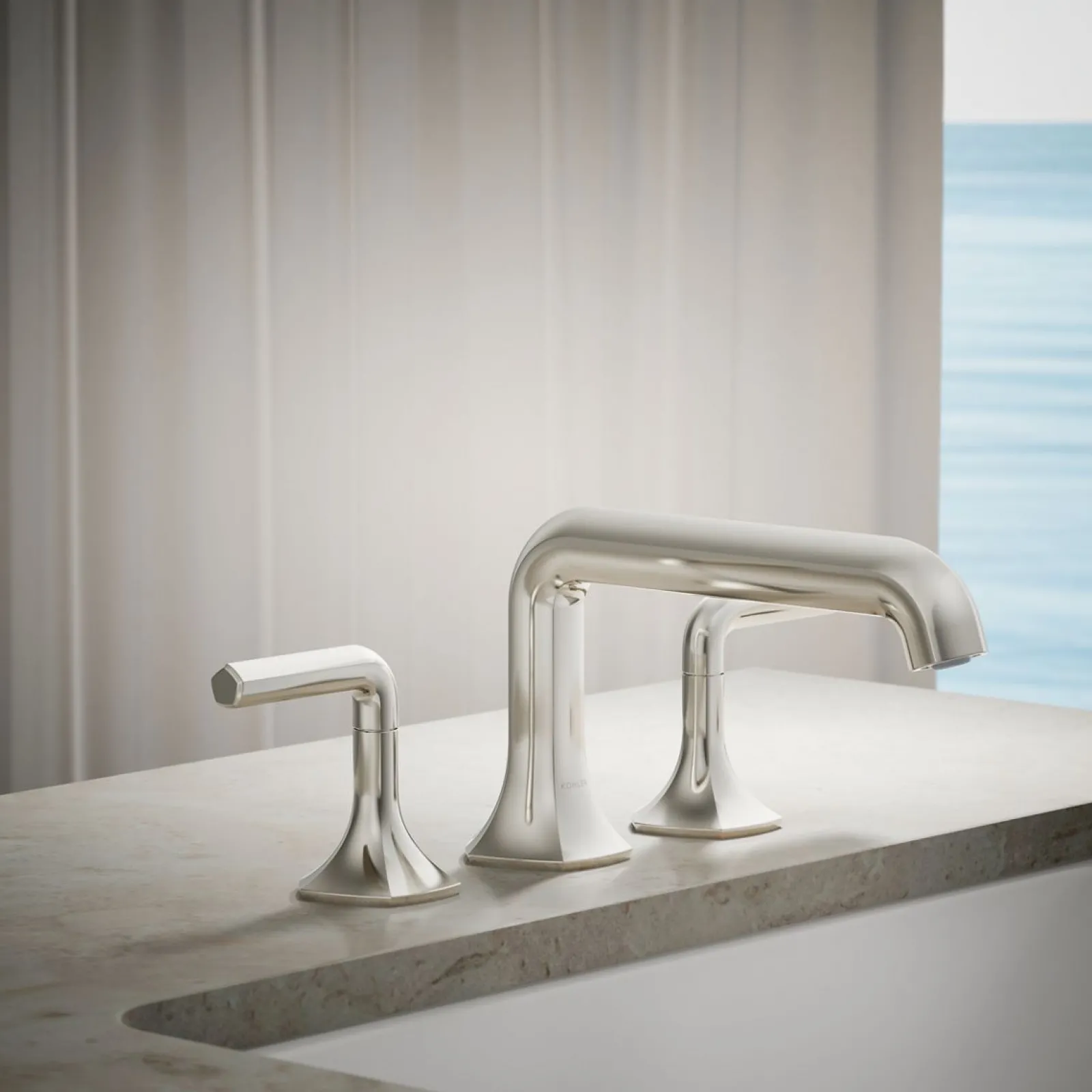 Deck-mount bath spout with Straight design^Kohler New