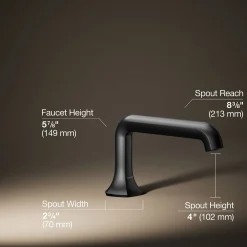 Deck-mount bath spout with Straight design^Kohler New