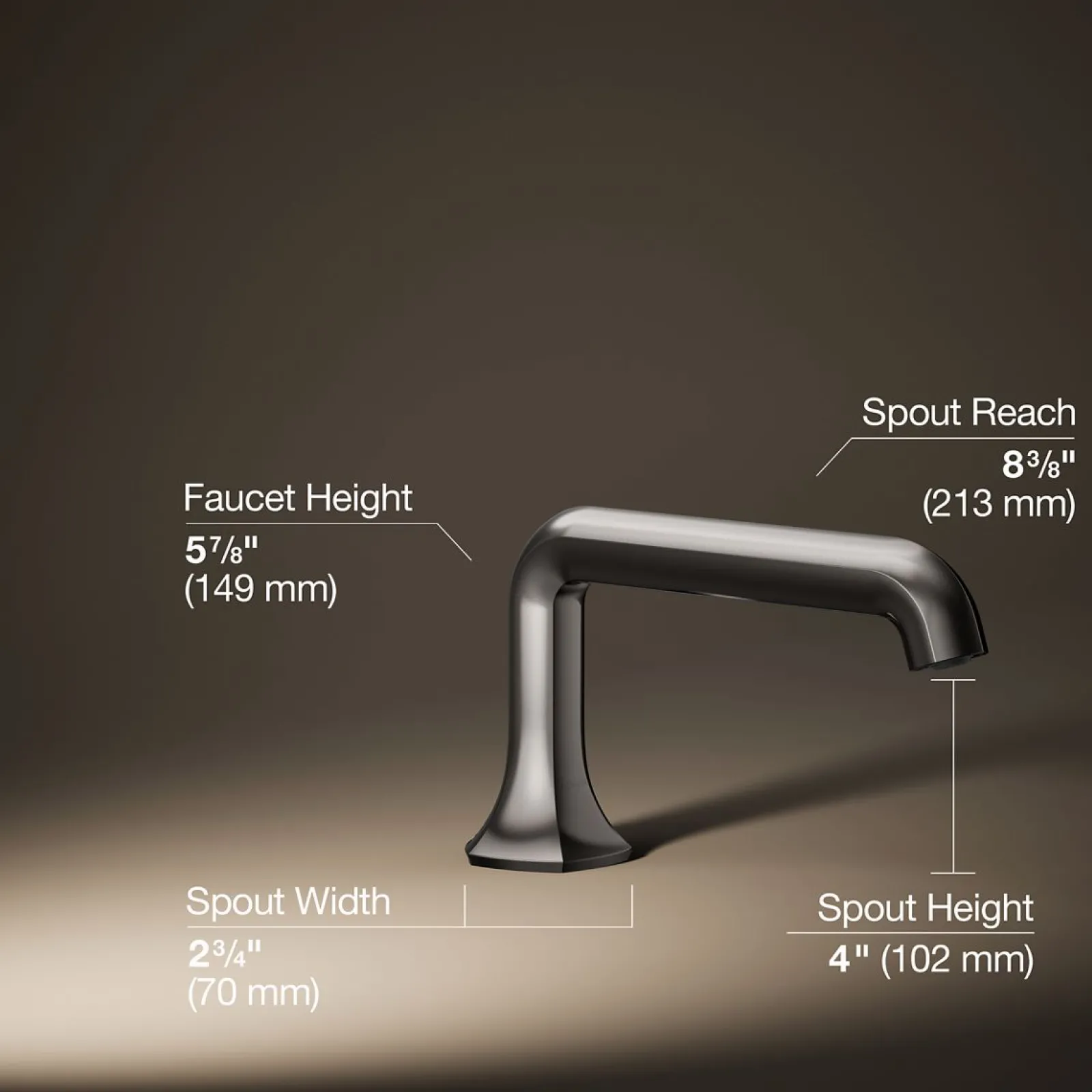 Deck-mount bath spout with Straight design^Kohler New