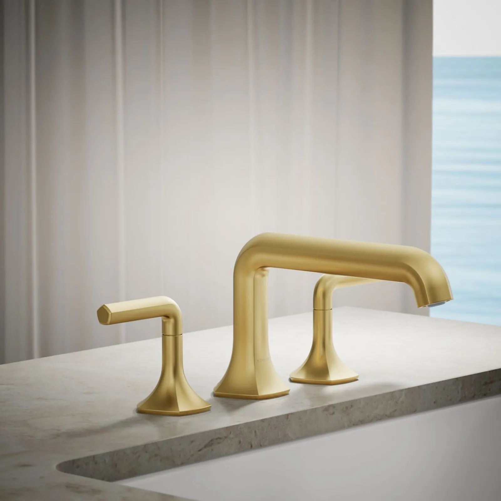 Deck-mount bath spout with Straight design^Kohler New