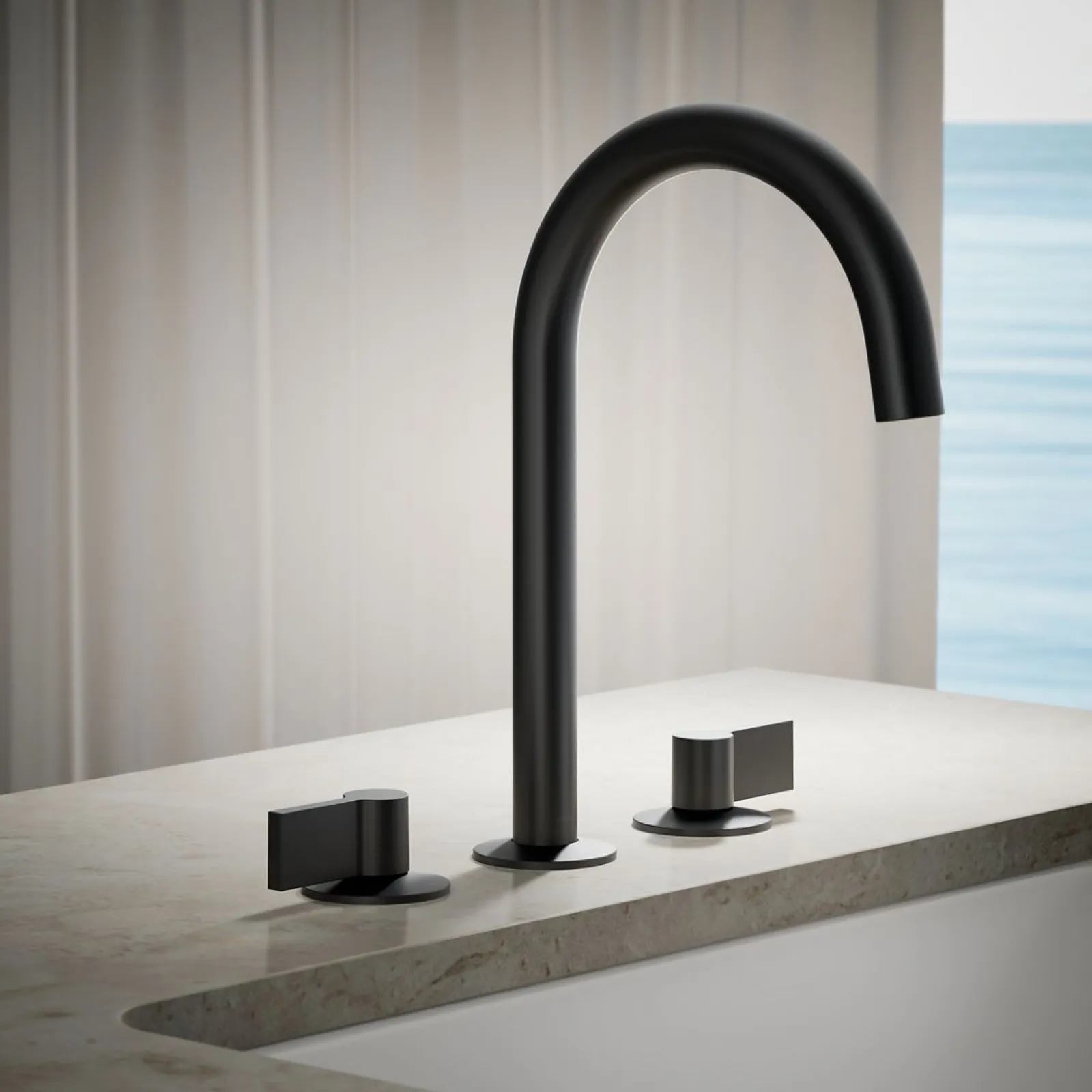 Deck-mount bath spout with Tube design^Kohler