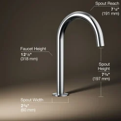 Deck-mount bath spout with Tube design^Kohler