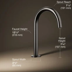 Deck-mount bath spout with Tube design^Kohler