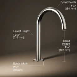 Deck-mount bath spout with Tube design^Kohler
