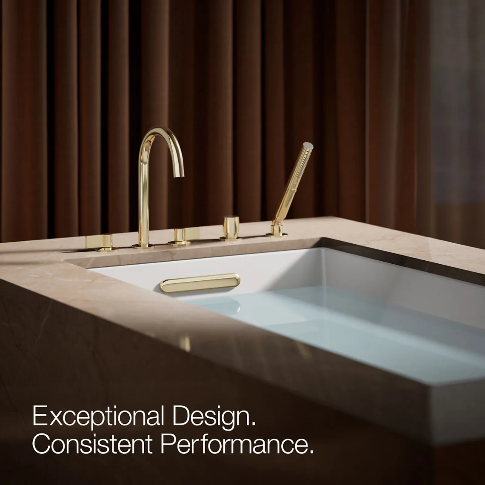 Deck-mount handshower holder and two-way diverter valve^Kohler New