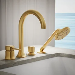 Deck-mount handshower holder and two-way diverter valve^Kohler Online