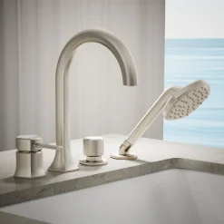 Deck-mount handshower holder and two-way diverter valve^Kohler Online
