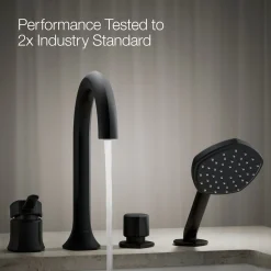 Deck-mount handshower holder and two-way diverter valve^Kohler Online