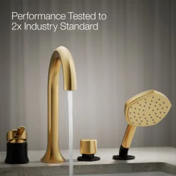 Deck-mount handshower holder and two-way diverter valve^Kohler Online