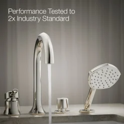 Deck-mount handshower holder and two-way diverter valve^Kohler Online