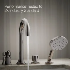 Deck-mount handshower holder and two-way diverter valve^Kohler Online