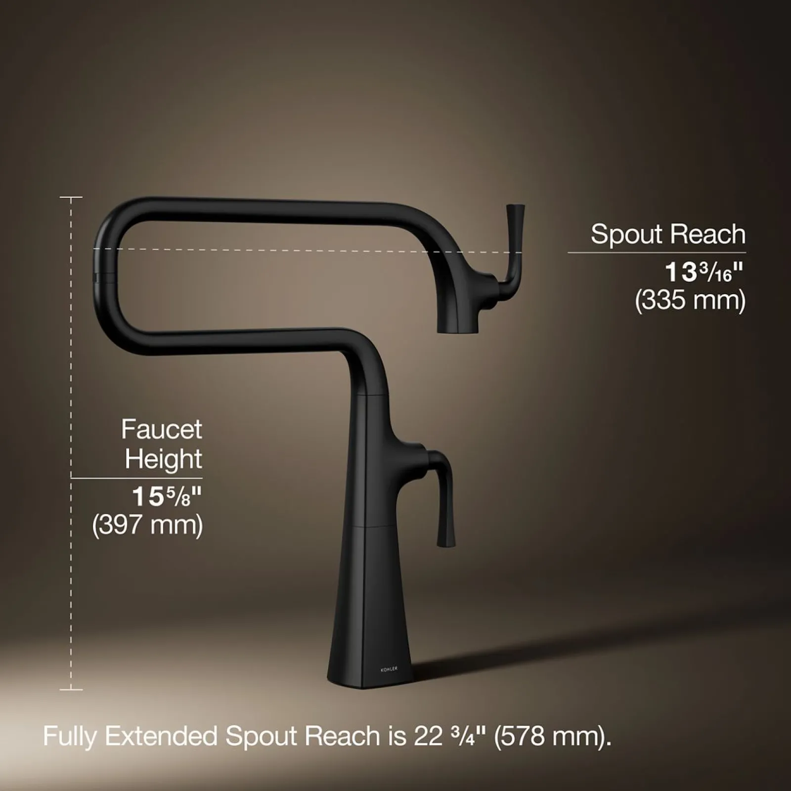 Deck-mount pot filler^Kohler
