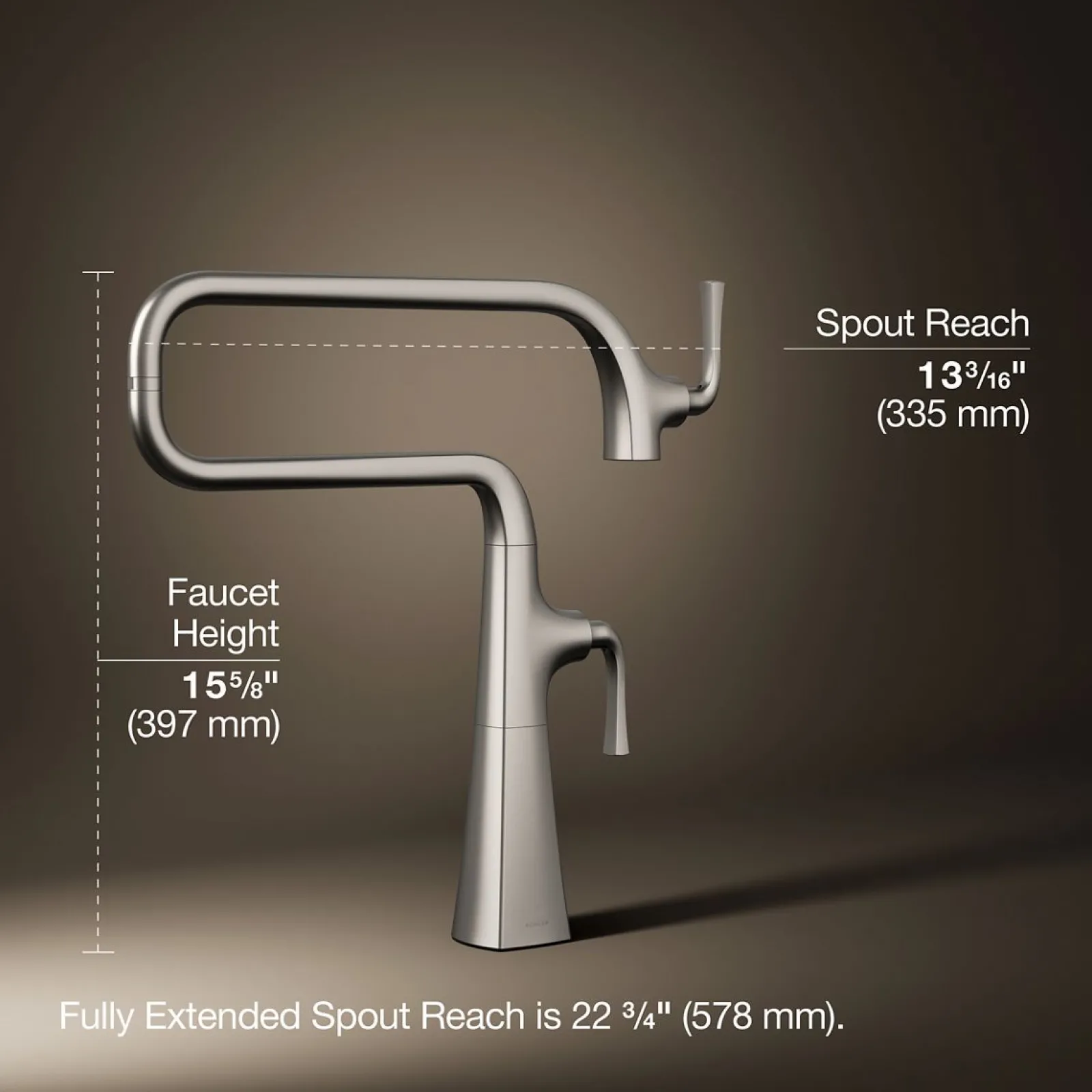 Deck-mount pot filler^Kohler