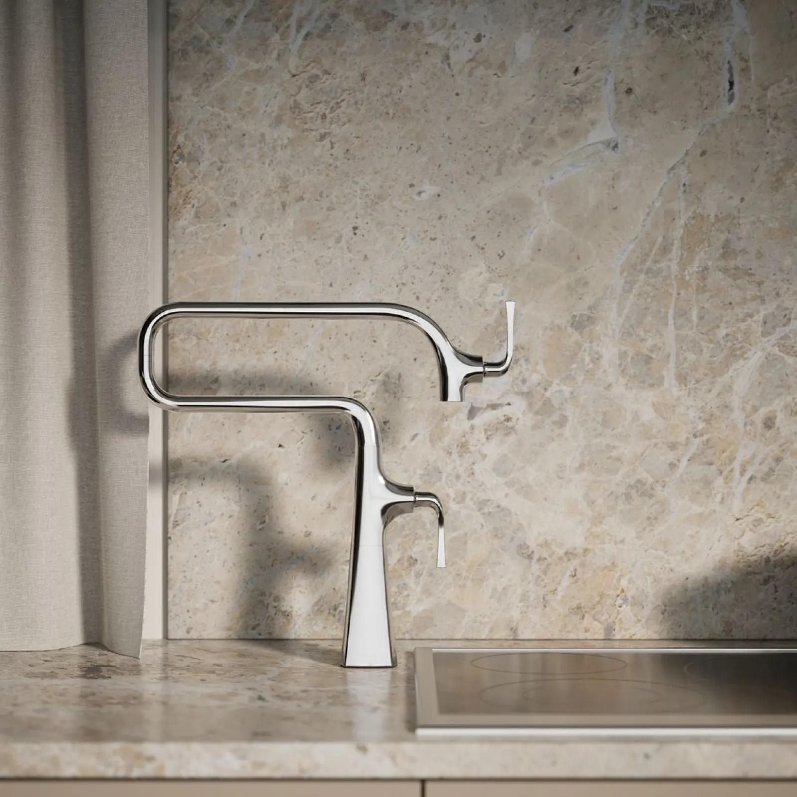 Deck-mount pot filler^Kohler