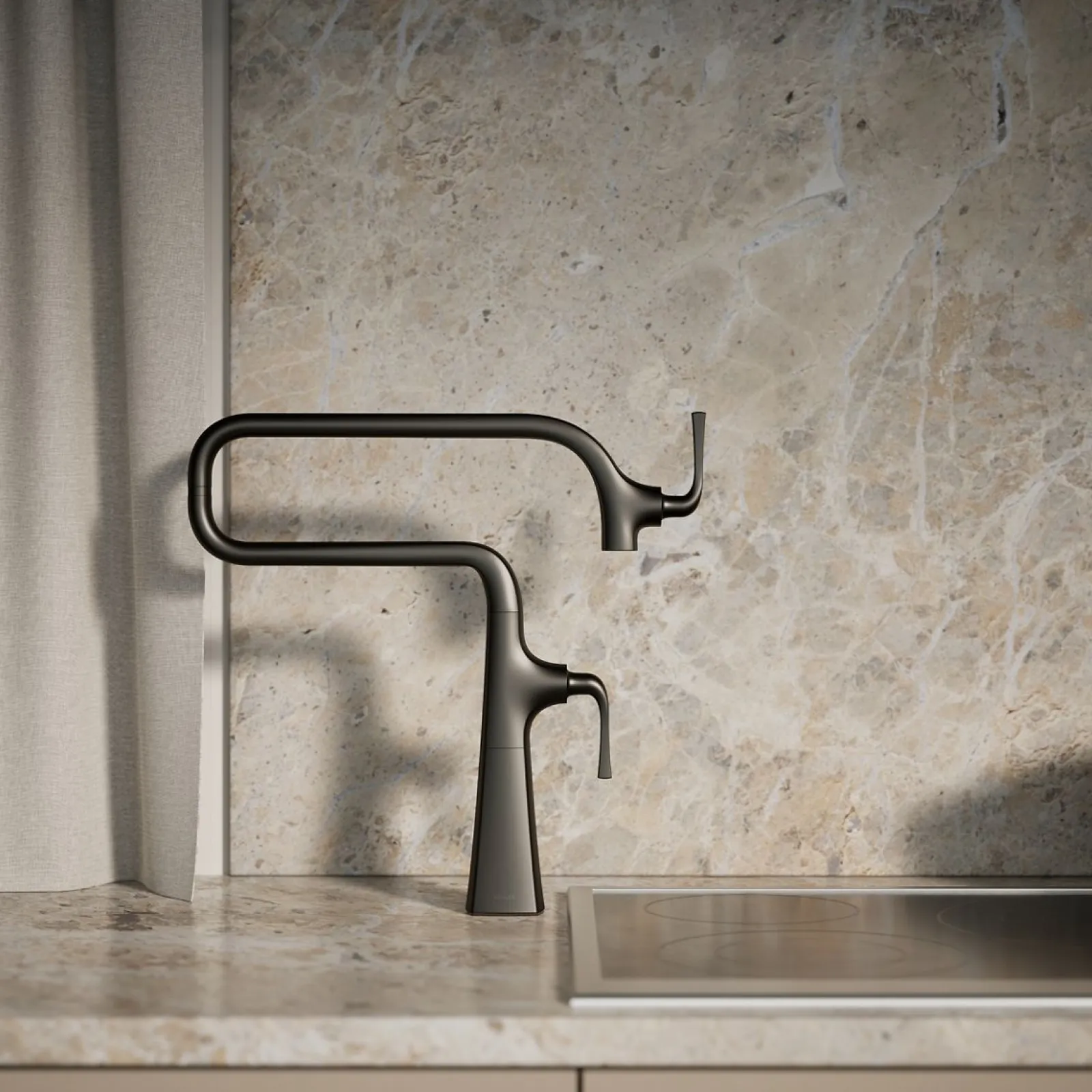 Deck-mount pot filler^Kohler