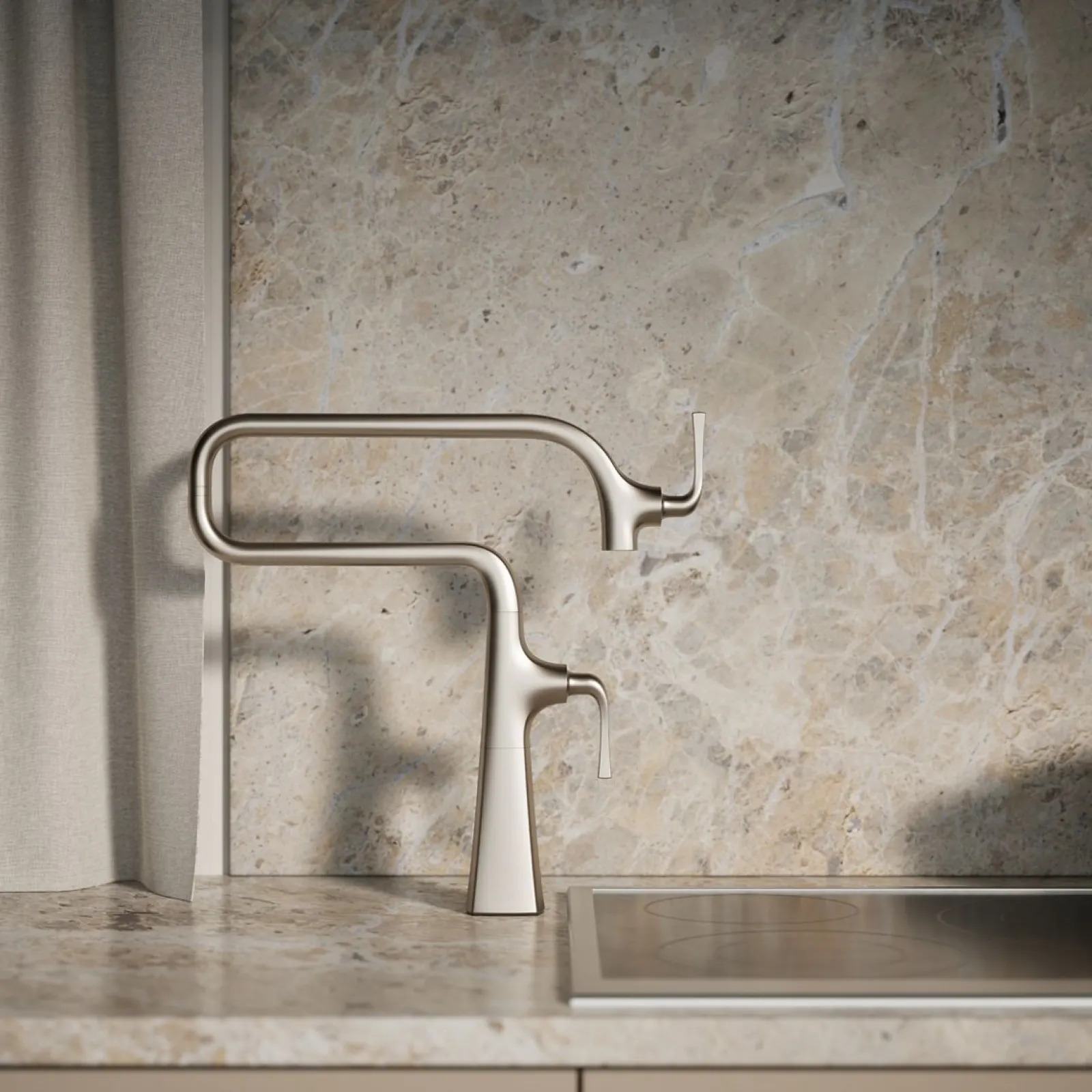 Deck-mount pot filler^Kohler