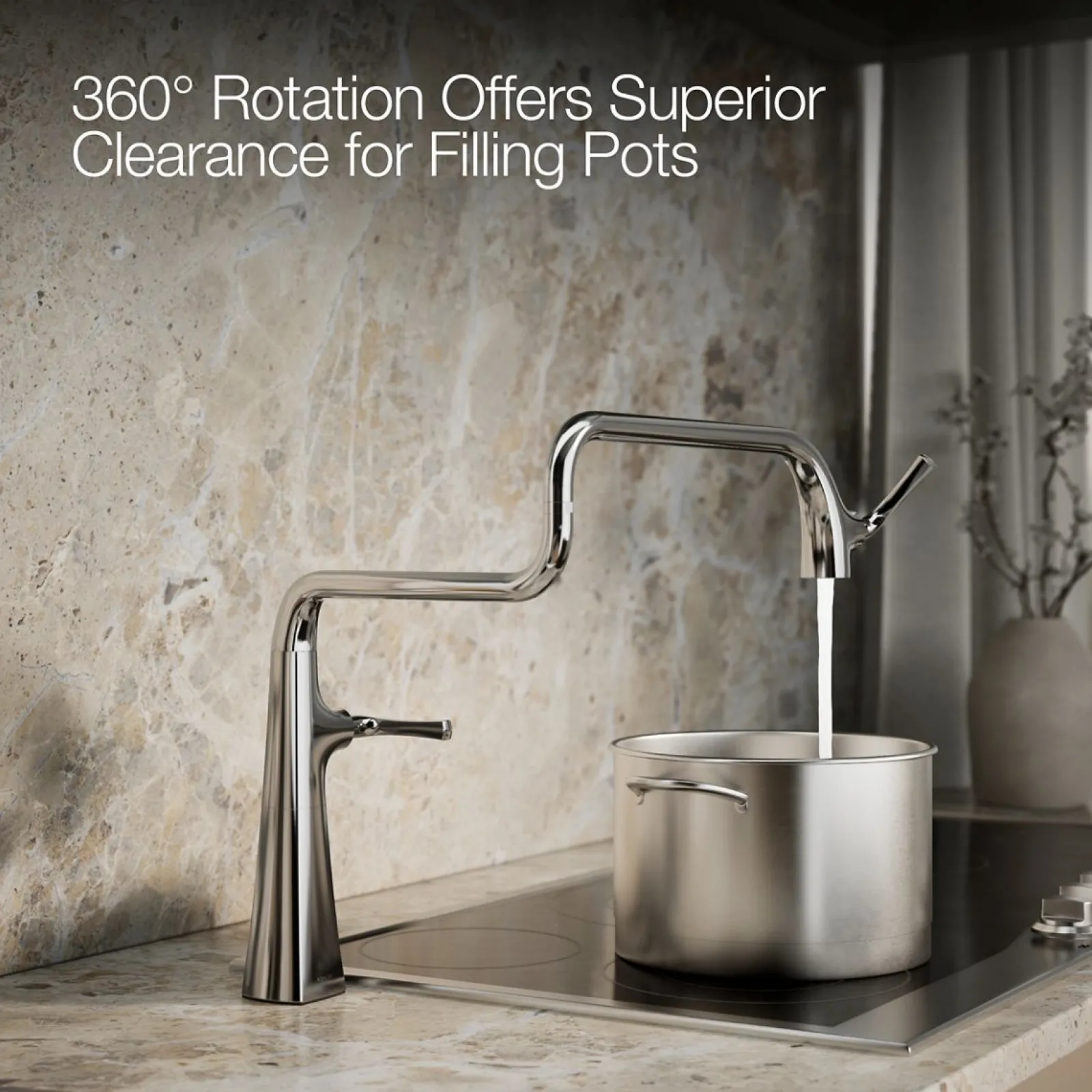 Deck-mount pot filler^Kohler