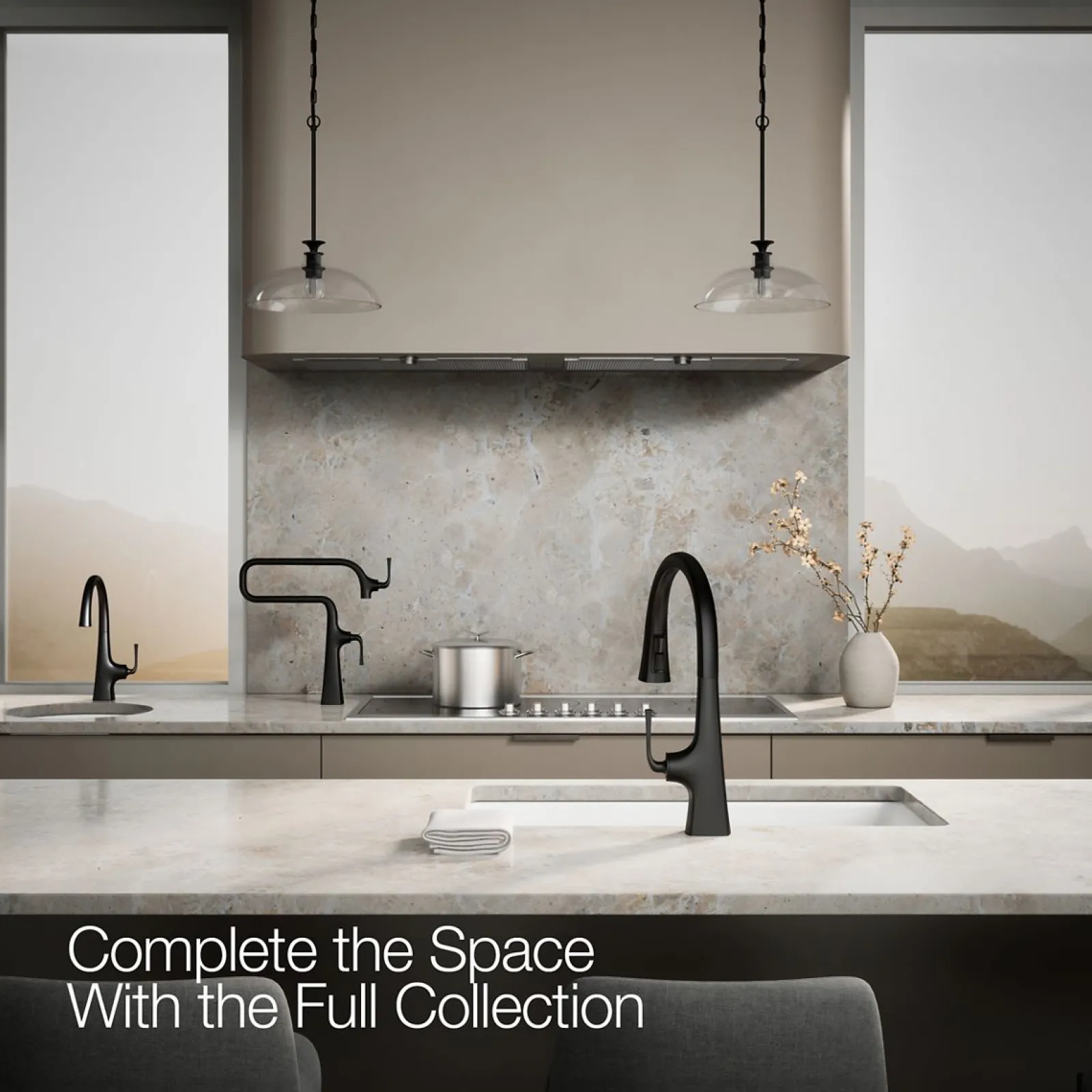 Deck-mount pot filler^Kohler