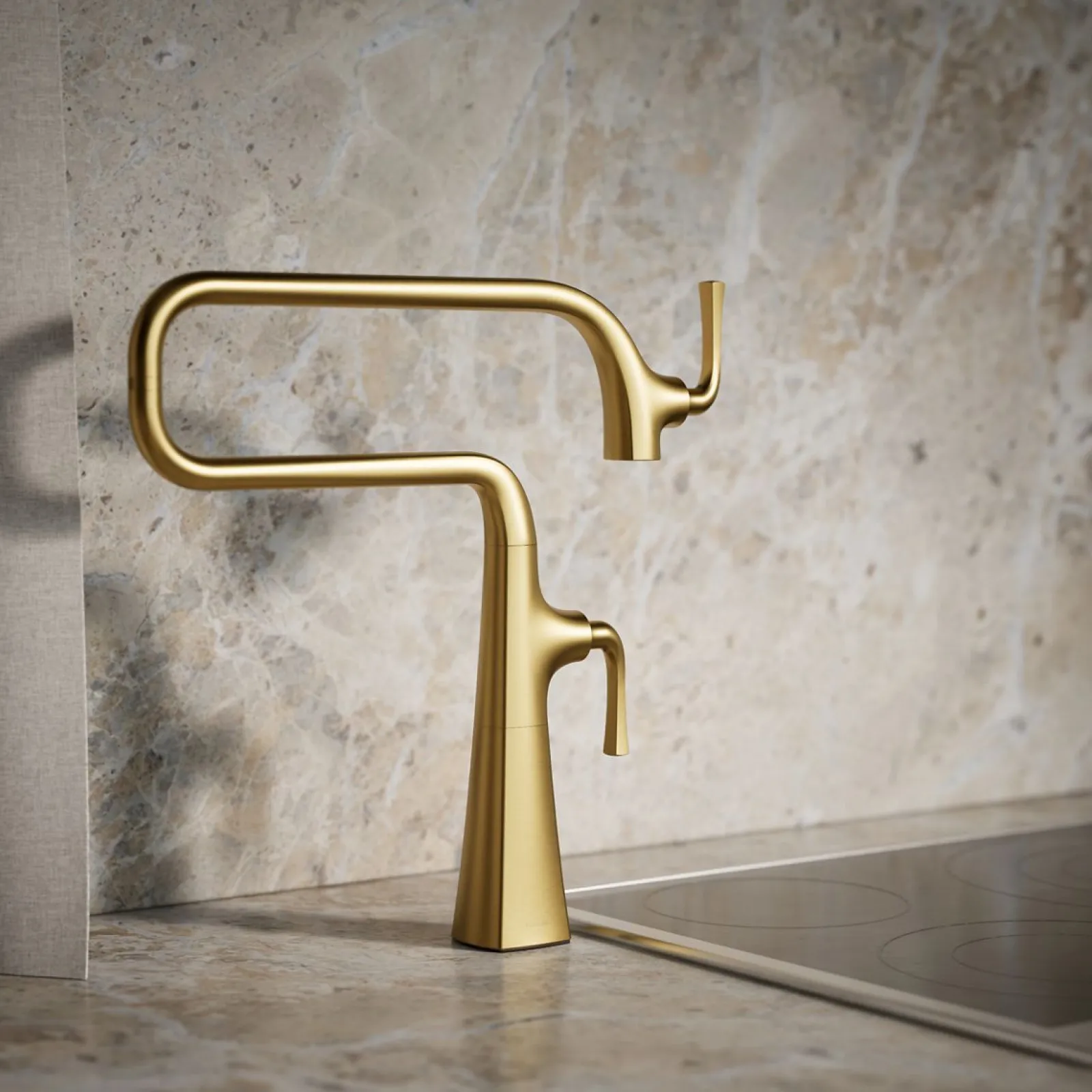 Deck-mount pot filler^Kohler