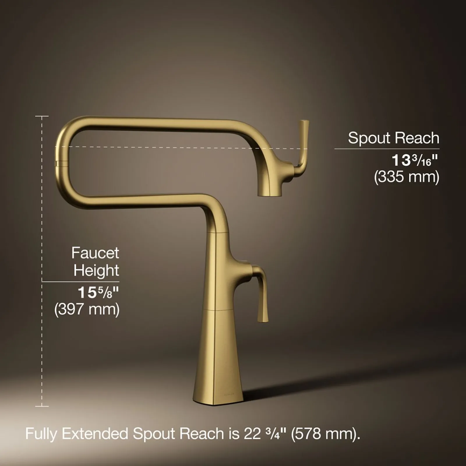 Deck-mount pot filler^Kohler