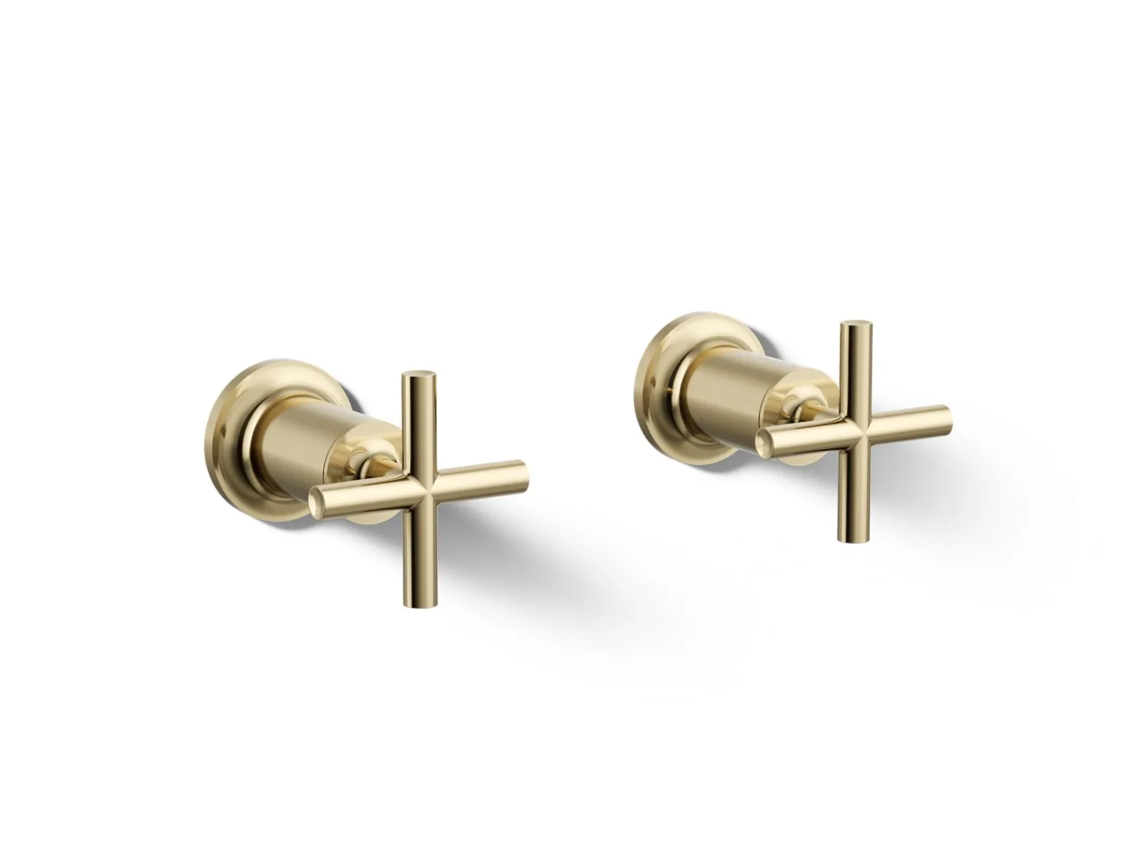 Deck- or wall-mount bath faucet handle trim with cross design^Kohler Best