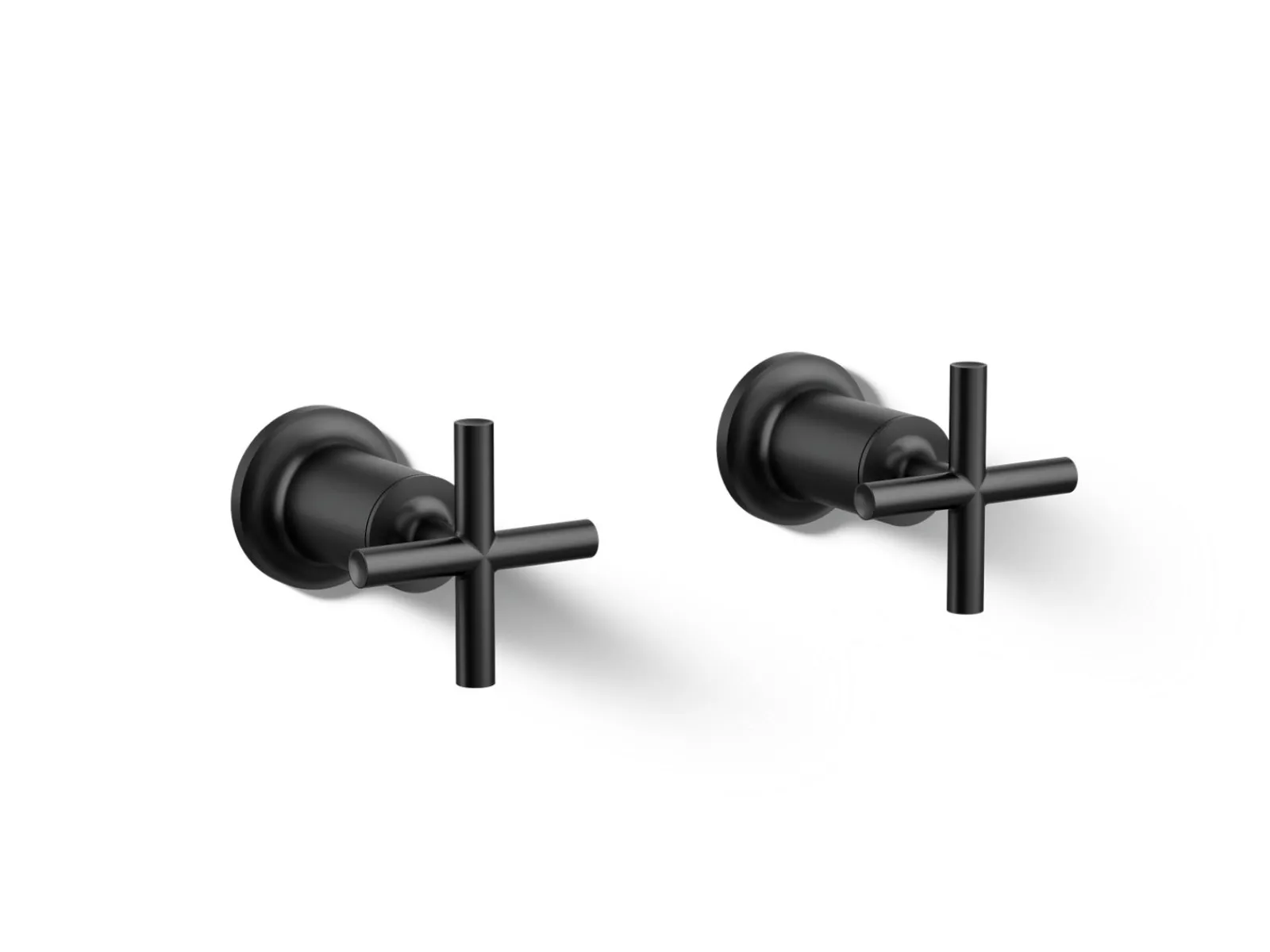 Deck- or wall-mount bath faucet handle trim with cross design^Kohler Best