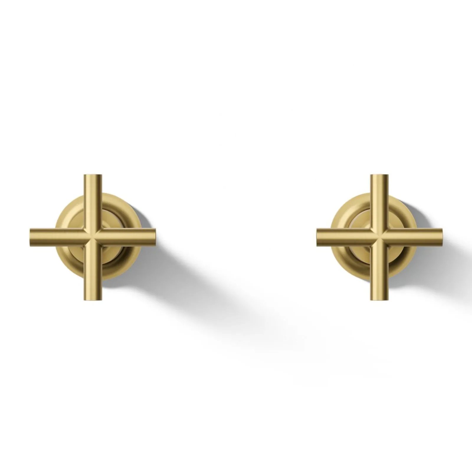 Deck- or wall-mount bath faucet handle trim with cross design^Kohler Best