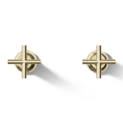 Deck- or wall-mount bath faucet handle trim with cross design^Kohler Best