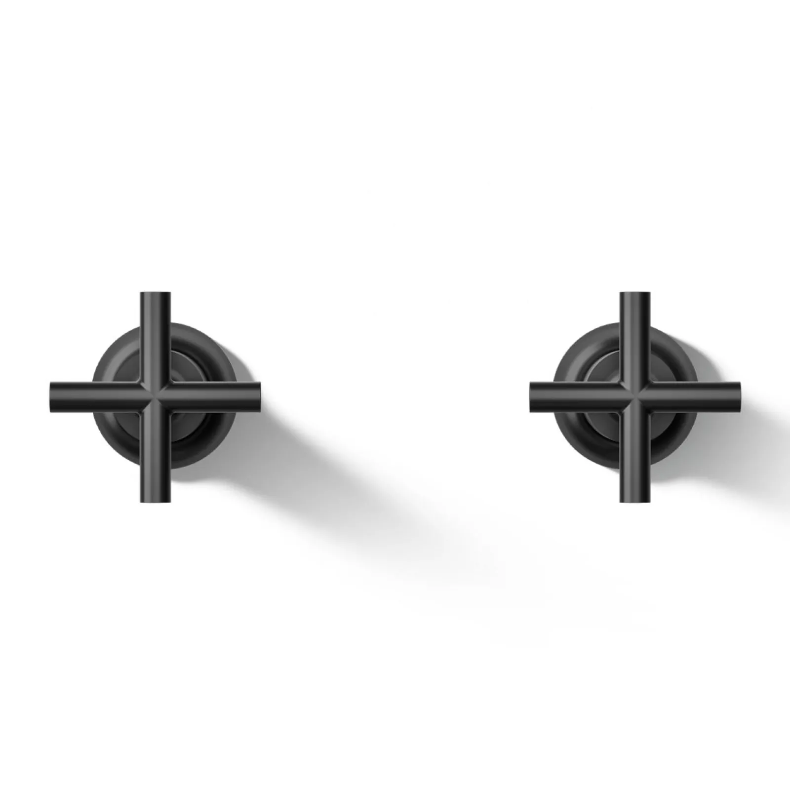 Deck- or wall-mount bath faucet handle trim with cross design^Kohler Best