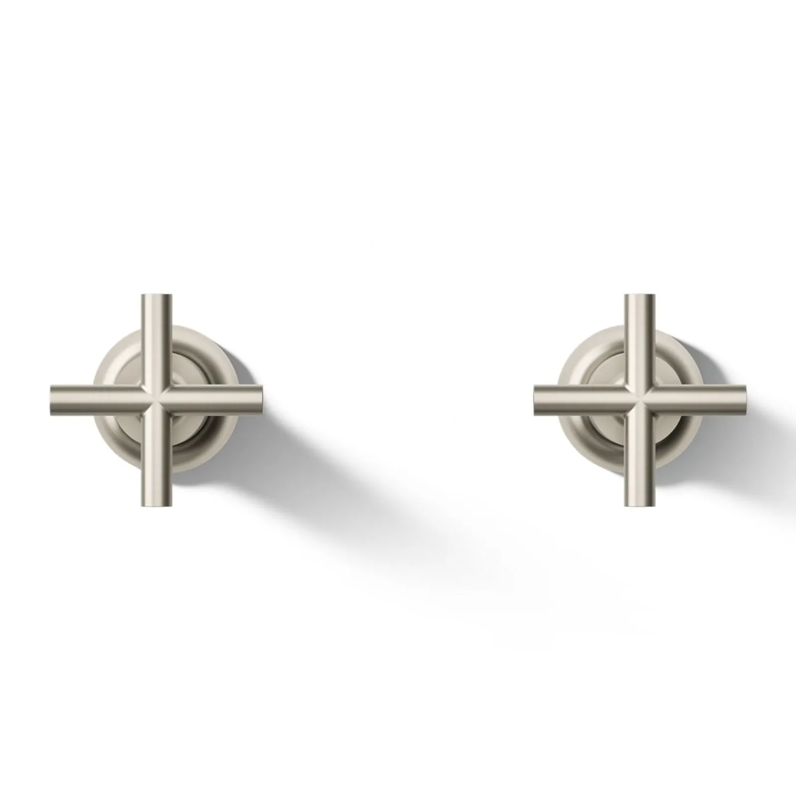 Deck- or wall-mount bath faucet handle trim with cross design^Kohler Best