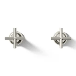 Deck- or wall-mount bath faucet handle trim with cross design^Kohler Best