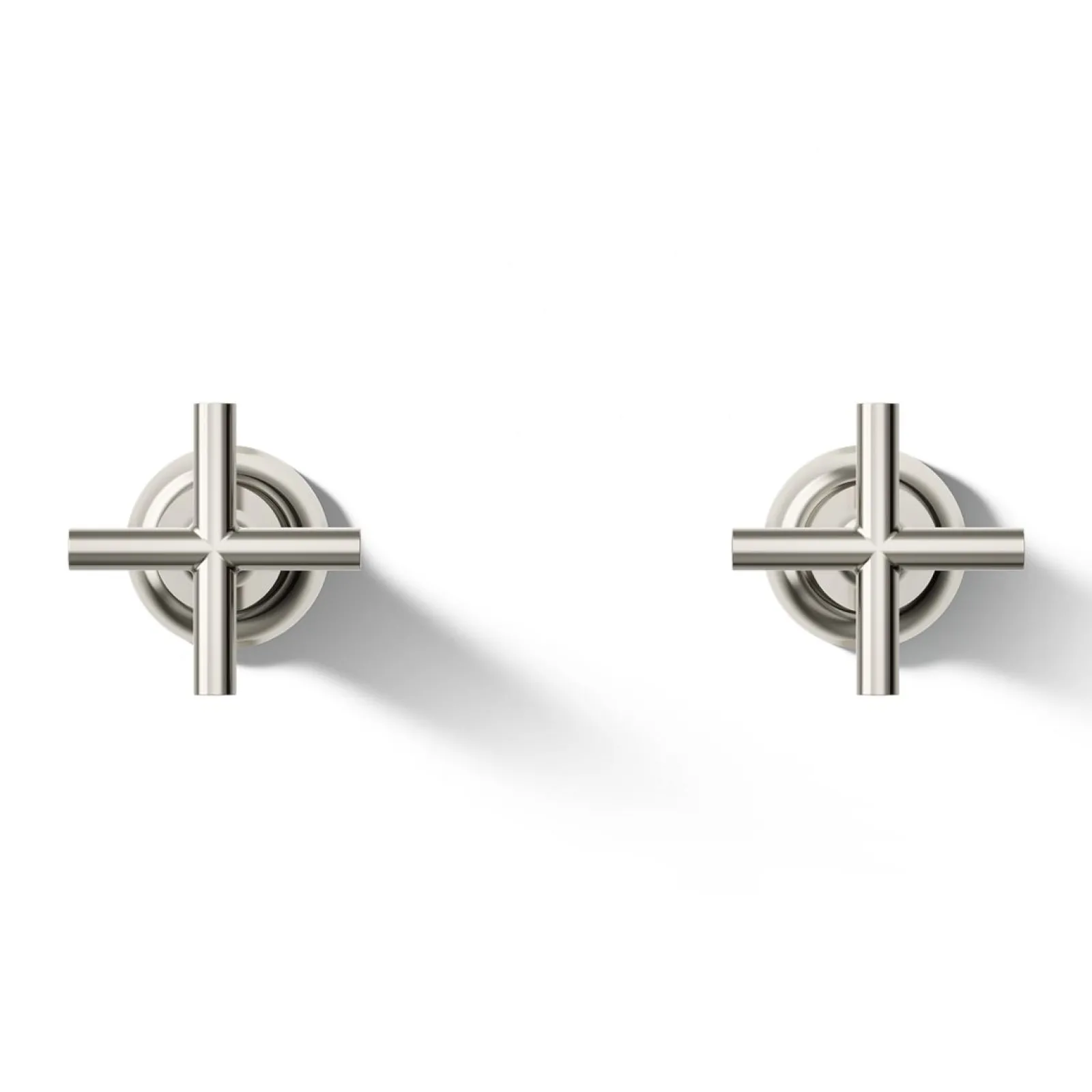 Deck- or wall-mount bath faucet handle trim with cross design^Kohler Best