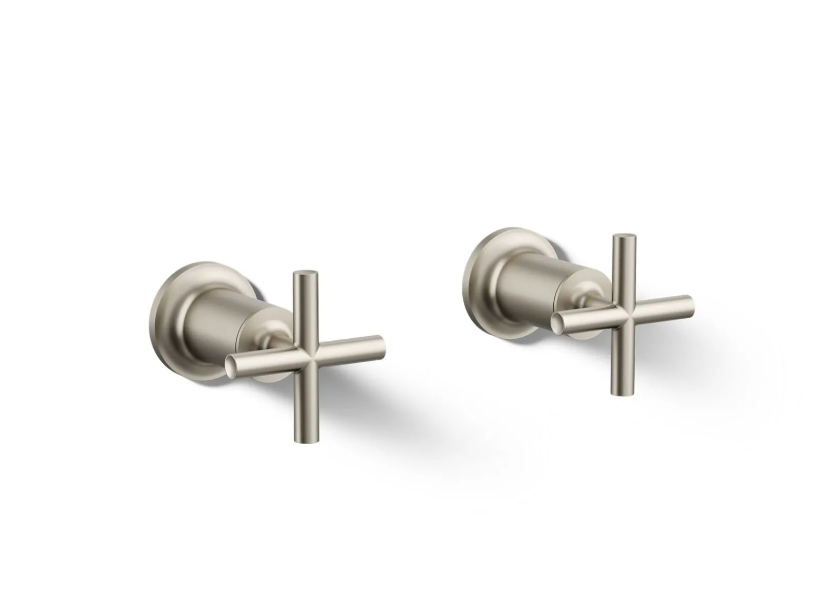 Deck- or wall-mount bath faucet handle trim with cross design^Kohler Best