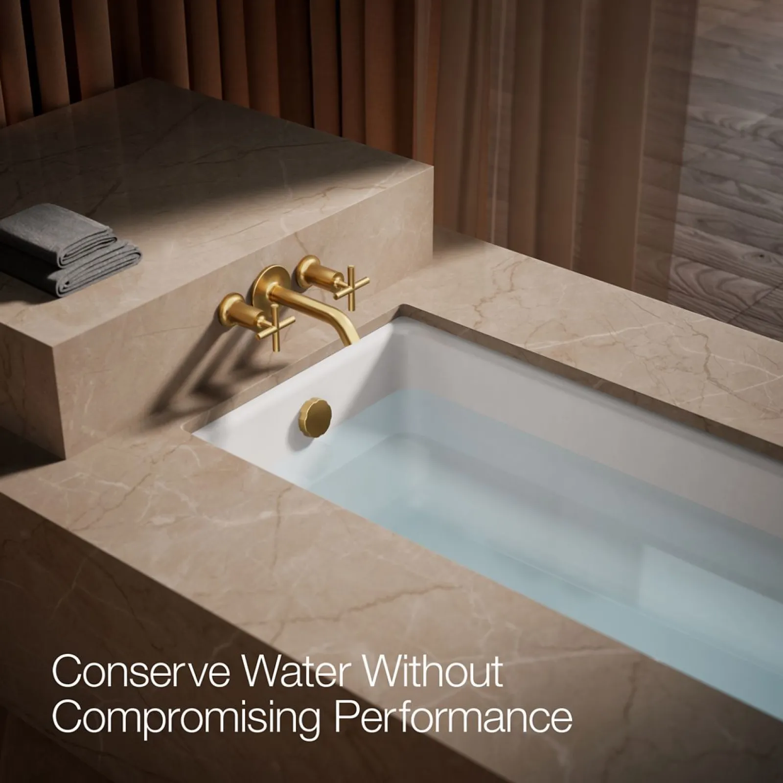 Deck- or wall-mount bath faucet handle trim with cross design^Kohler Best