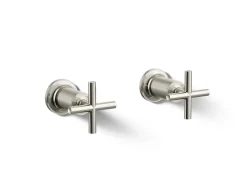 Deck- or wall-mount bath faucet handle trim with cross design^Kohler Best