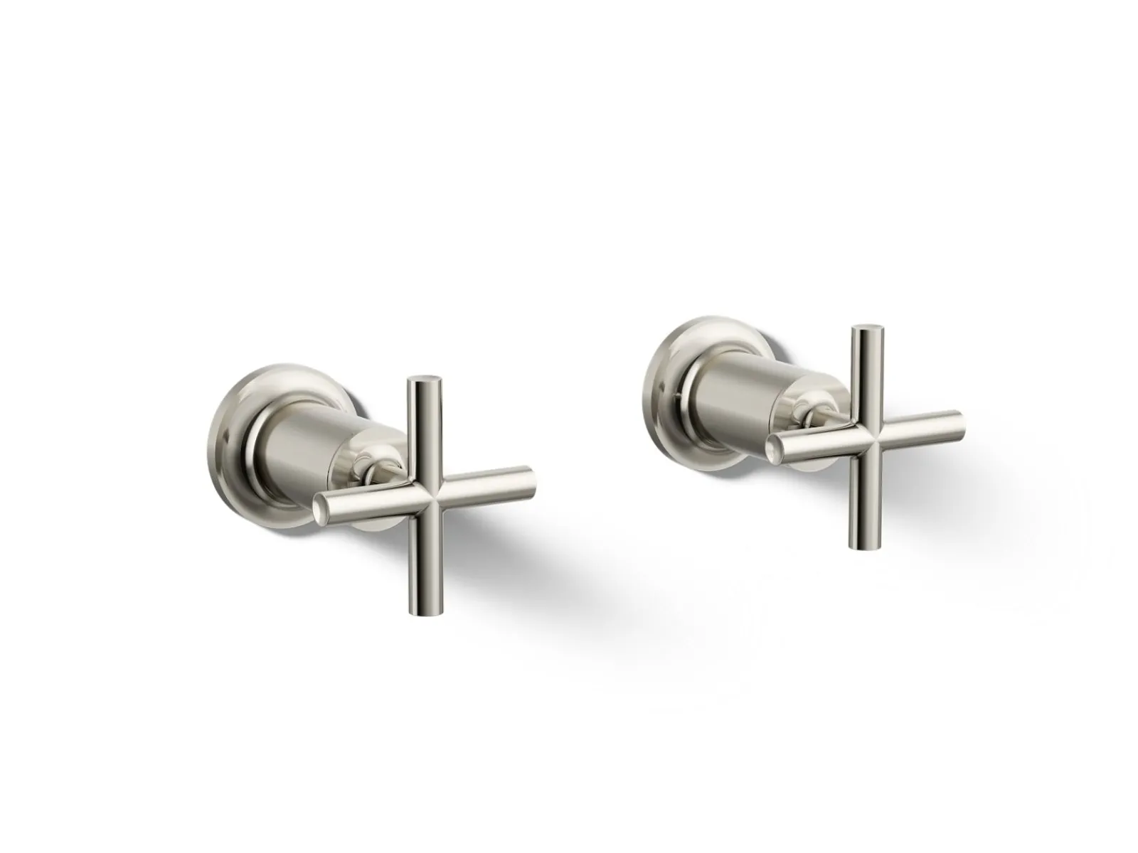 Deck- or wall-mount bath faucet handle trim with cross design^Kohler Best