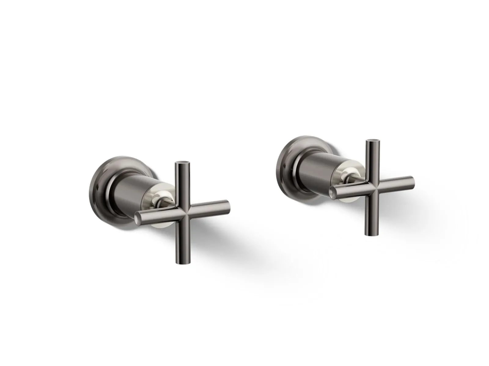 Deck- or wall-mount bath faucet handle trim with cross design^Kohler Best