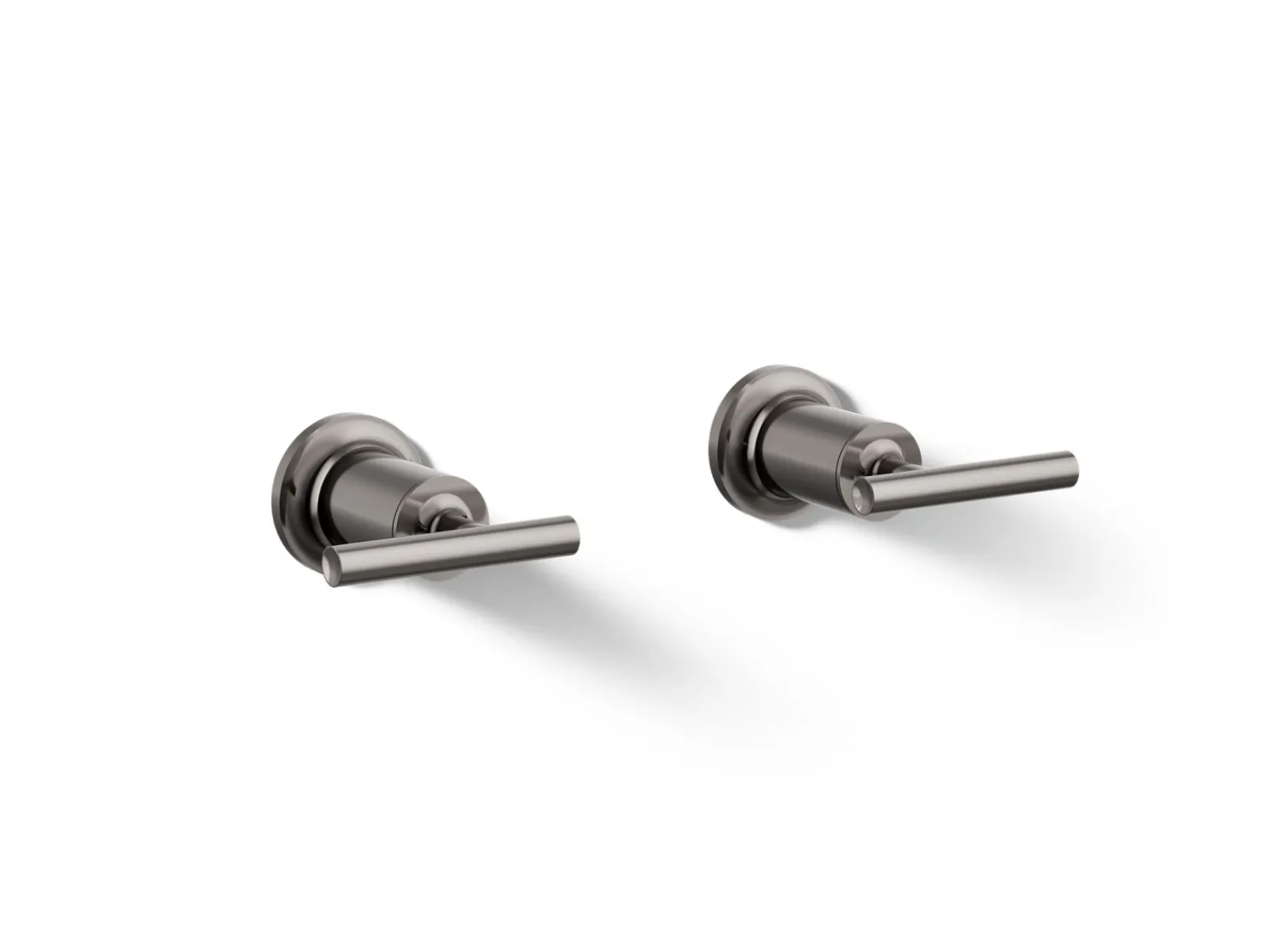 Deck- or wall-mount bath faucet handle trim with lever design^Kohler Hot