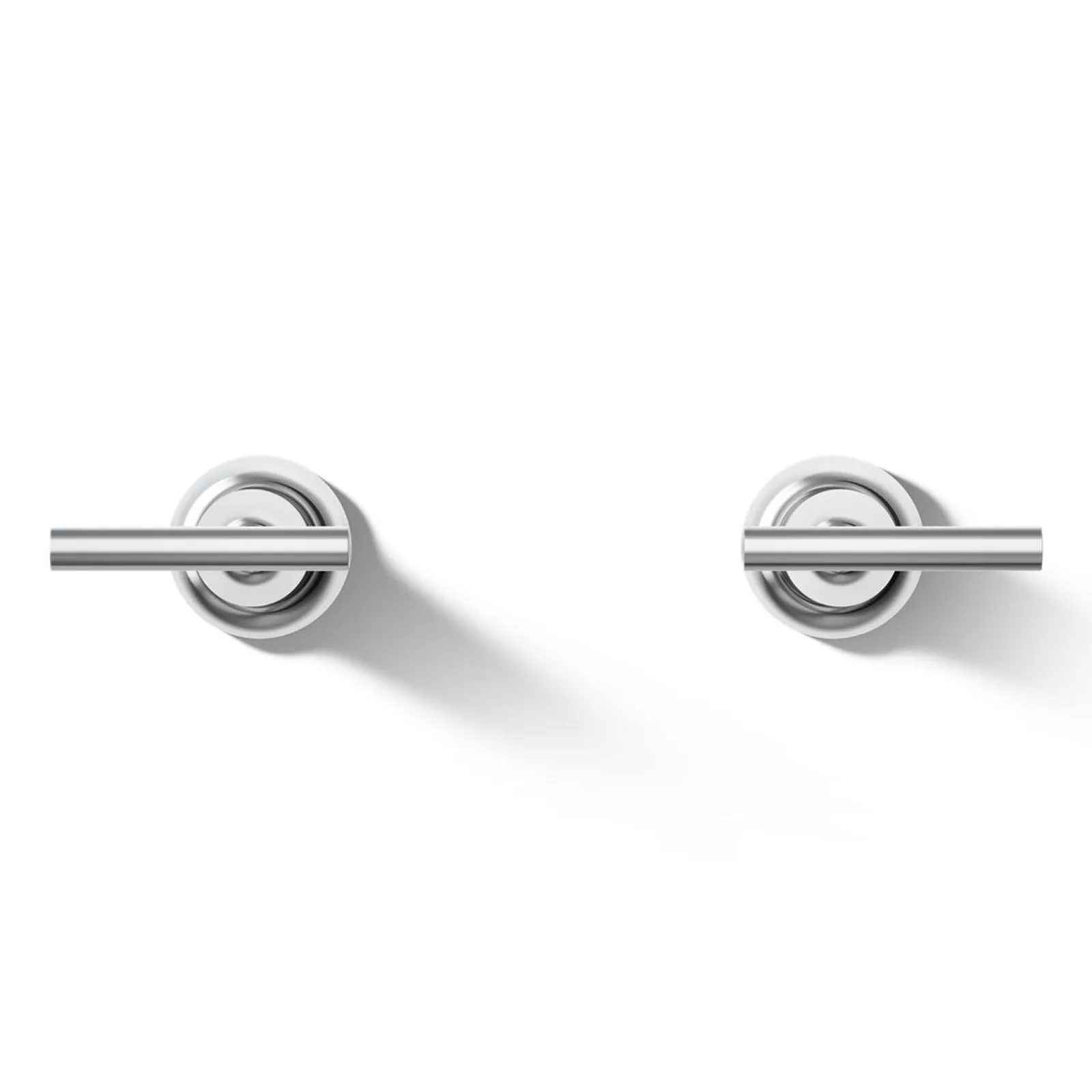 Deck- or wall-mount bath faucet handle trim with lever design^Kohler Hot