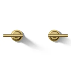 Deck- or wall-mount bath faucet handle trim with lever design^Kohler Hot