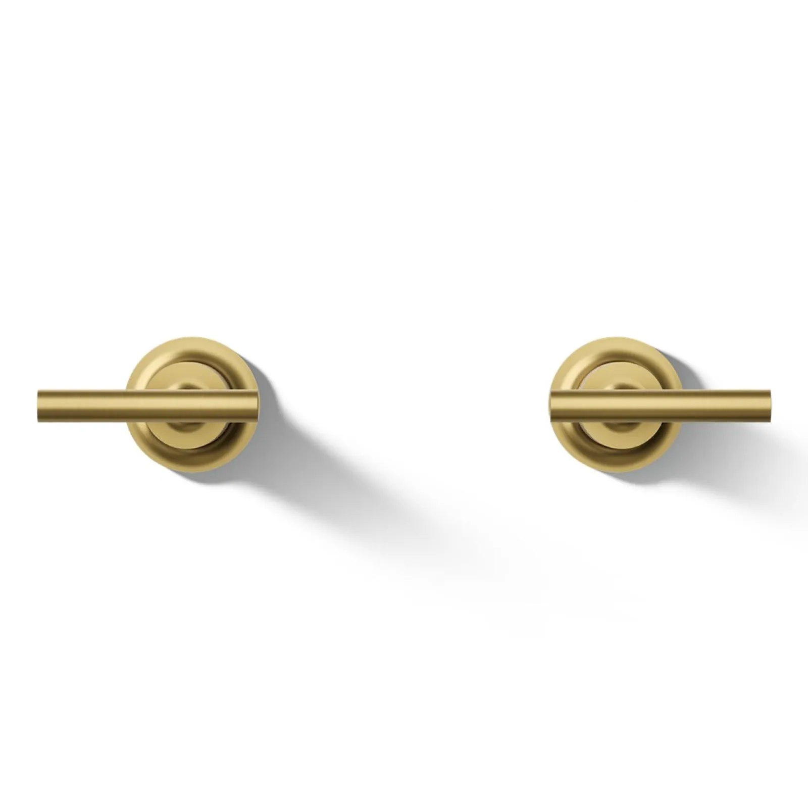 Deck- or wall-mount bath faucet handle trim with lever design^Kohler Hot