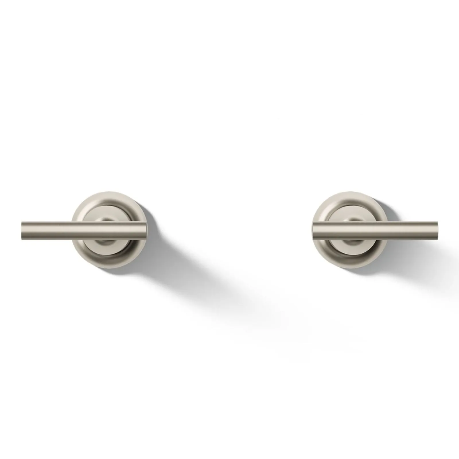 Deck- or wall-mount bath faucet handle trim with lever design^Kohler Hot