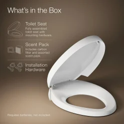 Deodorizing elongated toilet seat^Kohler Outlet