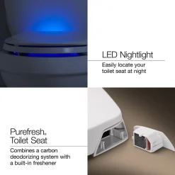 Deodorizing elongated toilet seat^Kohler Outlet