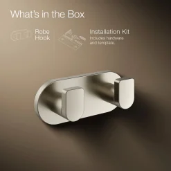 Double robe hook^Kohler Clearance