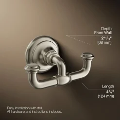 Double robe hook^Kohler Online