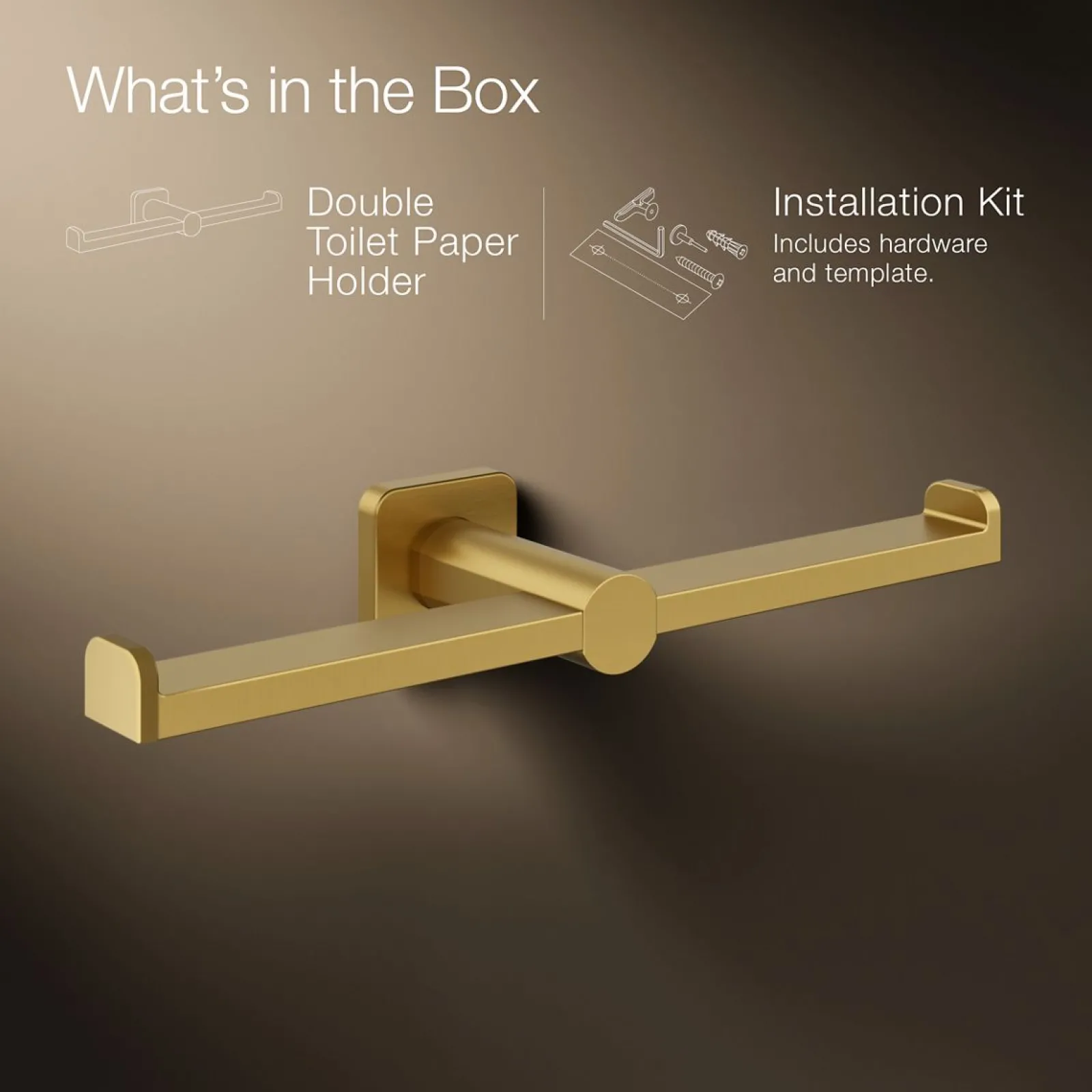Double toilet paper holder^Kohler Discount